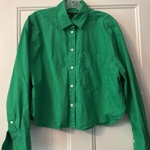 Banana Republic cropped cotton shirt